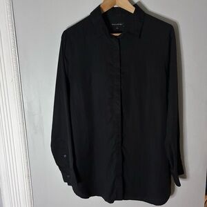 Banana Republic Dark Button-Up Shirt Sz Large